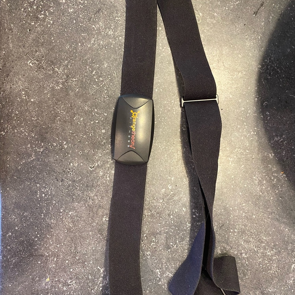 Orangetheory Black Chest Strap with Orange Logo